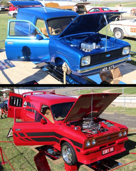 STUNNING ENTRANTS: Top - 'Skidrow' was named best van at the Nationals. Bottom - 'Red Baron' came second in the Best Van competition. Photos: Andrew Davis.