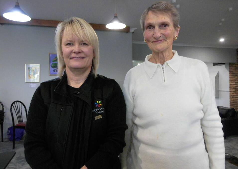 POSITIVE MESSAGE: June's guest speaker Lyn Townsend (left) with the Parkes Day VIEW Club's assistant secretary Pamela Ward. Photo: SUPPLIED.