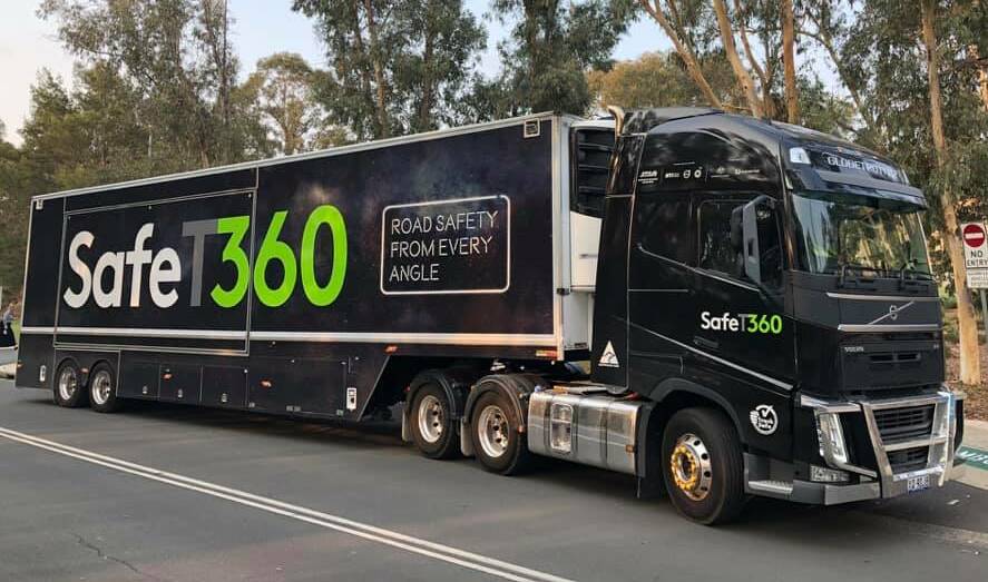 CRUCIAL EXHIBITION: SafeT360 is an interactive custom-built road safety exhibition that uses virtual reality and interactive messaging all packed into a real travelling truck and trailer. Photo: Supplied.
