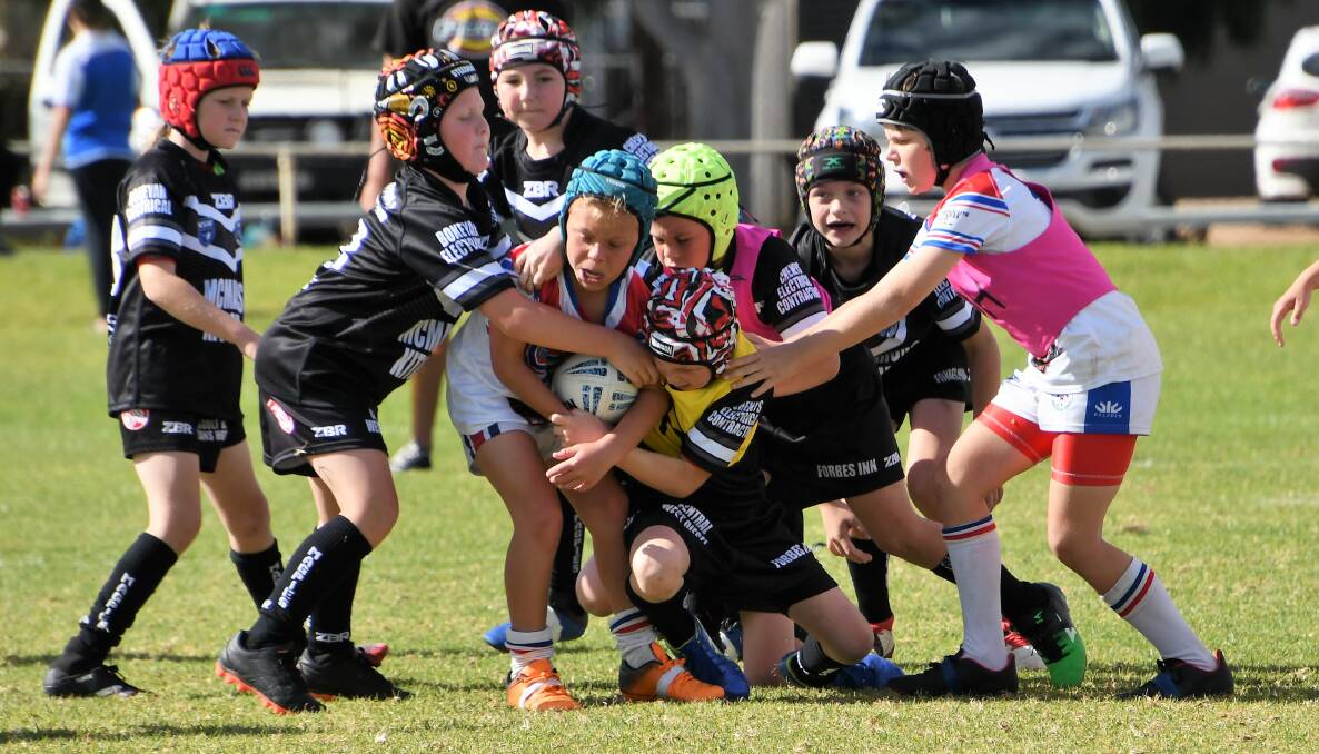 SEASON OVER FOR OUR JUNIORS: Unfortunately the 2021 finals series won't go ahead for our junior rugby league players. Pictured here is a Parkes vs Forbes under 10s game earlier in the season. Photo: JENNY KINGHAM.