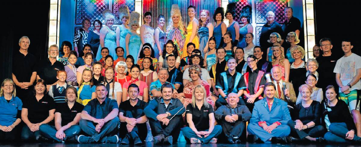 WHAT A HIT: The Parkes Musical and Dramatic Society's production of Hairspray in 2015 was a raging success - and here's some of the crew who made it happen. Photo: SUPPLIED.