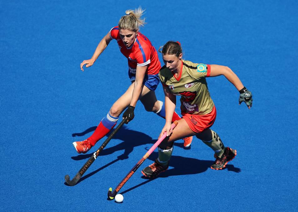 SHE'S COMING HOME!: The Parkes-bred hockeyroo Mariah Williams, pictured in action for the NSW Bite, will represent her state in Parkes in the Hockey One League on a field that bears her name.