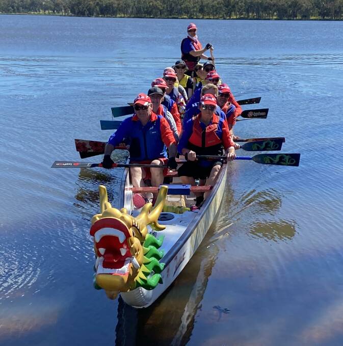 LEARN TO SLAY PADDLING LIKE A DRAGON: The Parkes Dragon Boat Club is hosting a 'Learn to Paddle' program on Lake Endeavour. Photo: SUPPLIED.