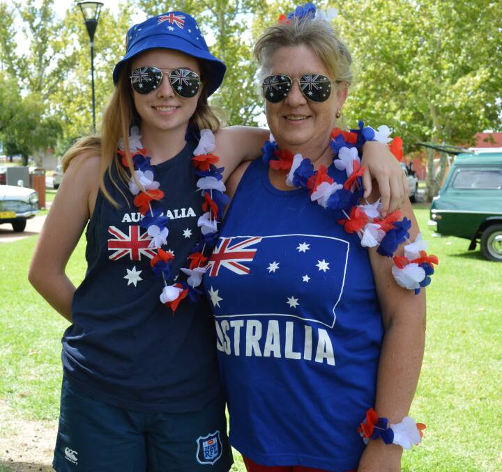 IN THE SPIRIT: Holly Chalmers and mum Annette Peterson at the 2021 Australia Day awards. Photo: CHRISTINE LITTLE.