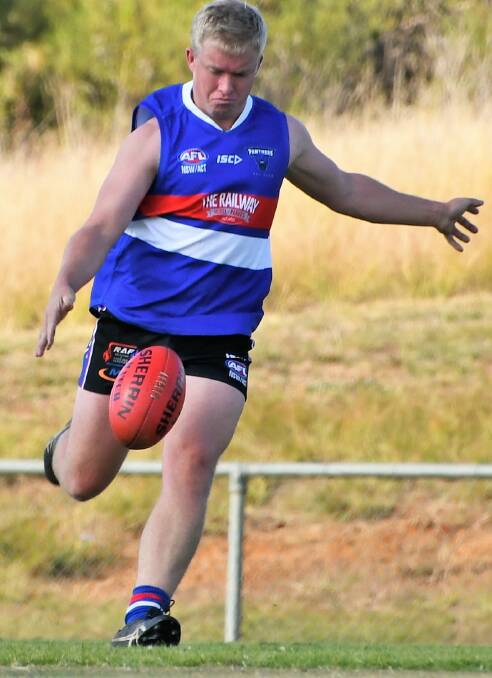 Parkes Panthers coach and midfielder Mitch Stubberfield.