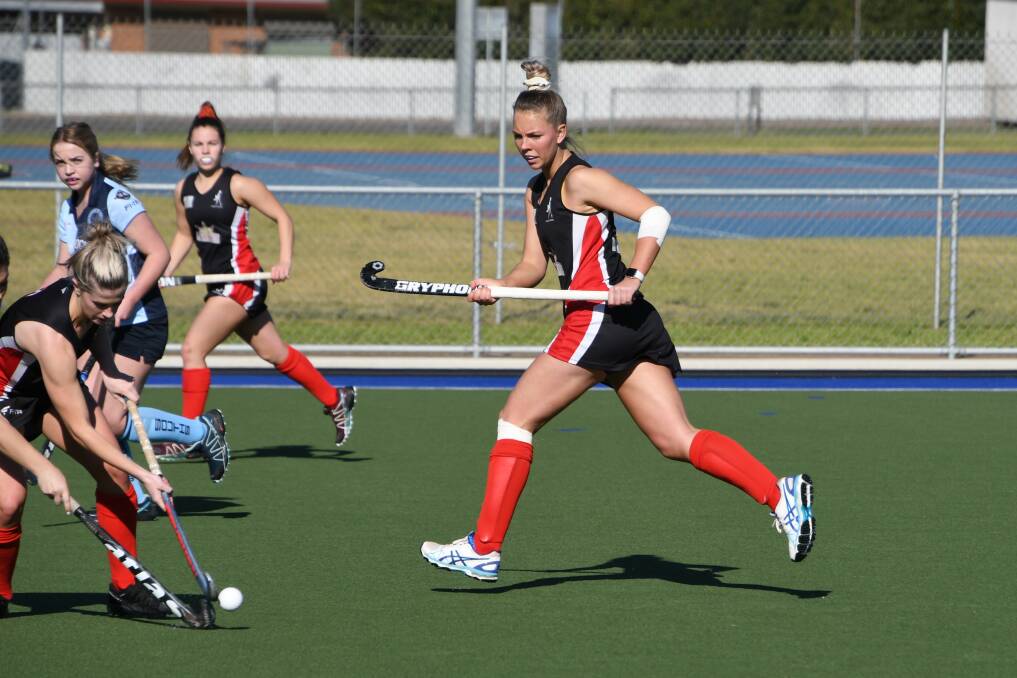 GOALSCORER: India Draper was a presence for Parkes all game, and scored two powerful goals in the 2-all draw. Photo: Jenny Kingham
