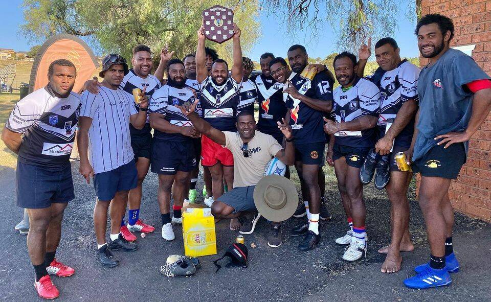 SEVENS TOURNAMENT A ROARING SUCCESS: Parkes Fiji took out the men's division of the Parkes Sevens, beating local rivals, the Parkes Boars in a thriller. Photo: Supplied.