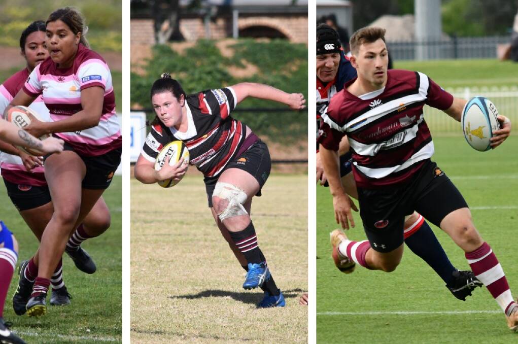 REP HONOURS: From left to right, Parkes Boars players Erica Stevenson, Cailin Westcott and Luke Bevan have all been named to represent the Central West. Photos: Allan Ryan. 