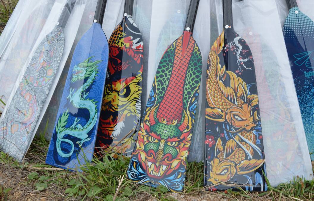 Some of the Hornet paddle designs.