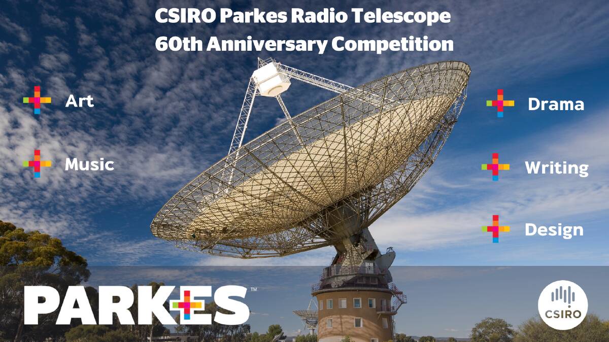 The Parkes Shire Council is running a competition for kids to celebrated the 60 year anniversary of the Parkes Radio Telescope being built.
