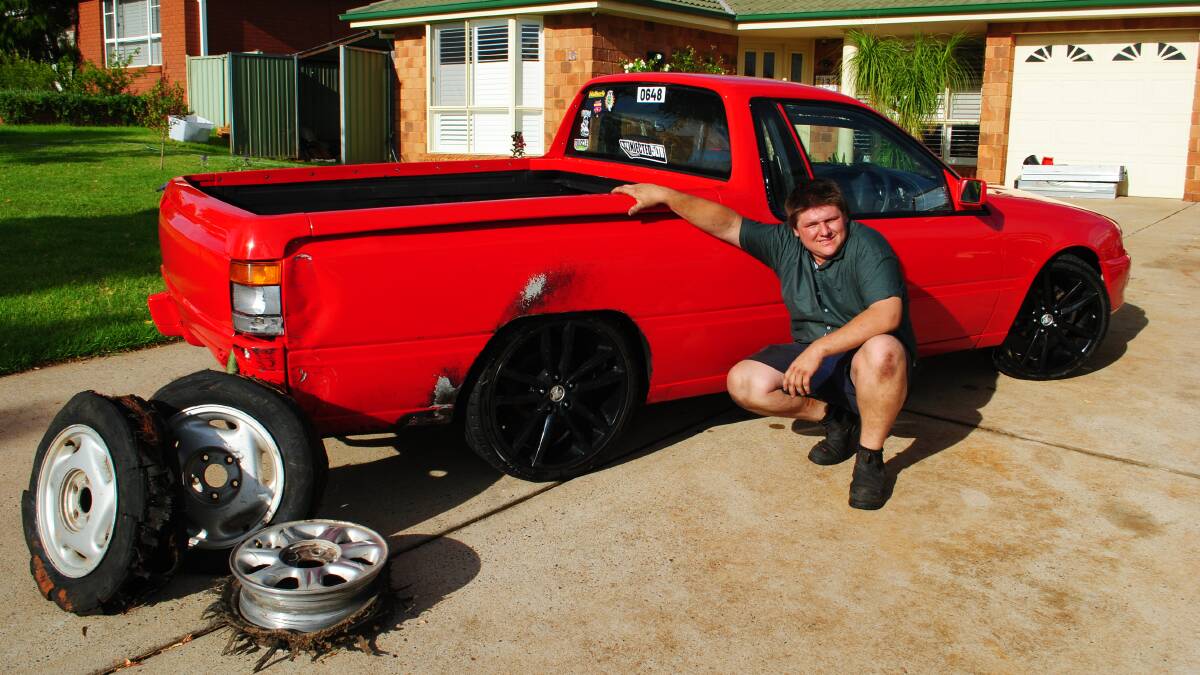 WHAT A BEAUTY: Central West Car Club member Jack Pay with his 1996 VS Holden ute, which has had an interesting journey. Photo: SUPPLIED.