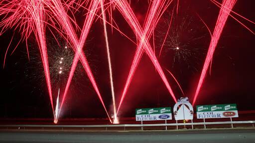 BIG NIGHT AHEAD: There will be a spectacular fireworks display at tonight's meeting at the Parkes Harness Racing Club. Photo: COFFEE PHOTOGRAPHY AND FRAMING.