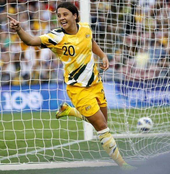 GLOBAL SUPERSTAR: Matildas striker Sam Kerr is now one of the most recognisable footballers in Australia - of either gender. Photo: AAP.