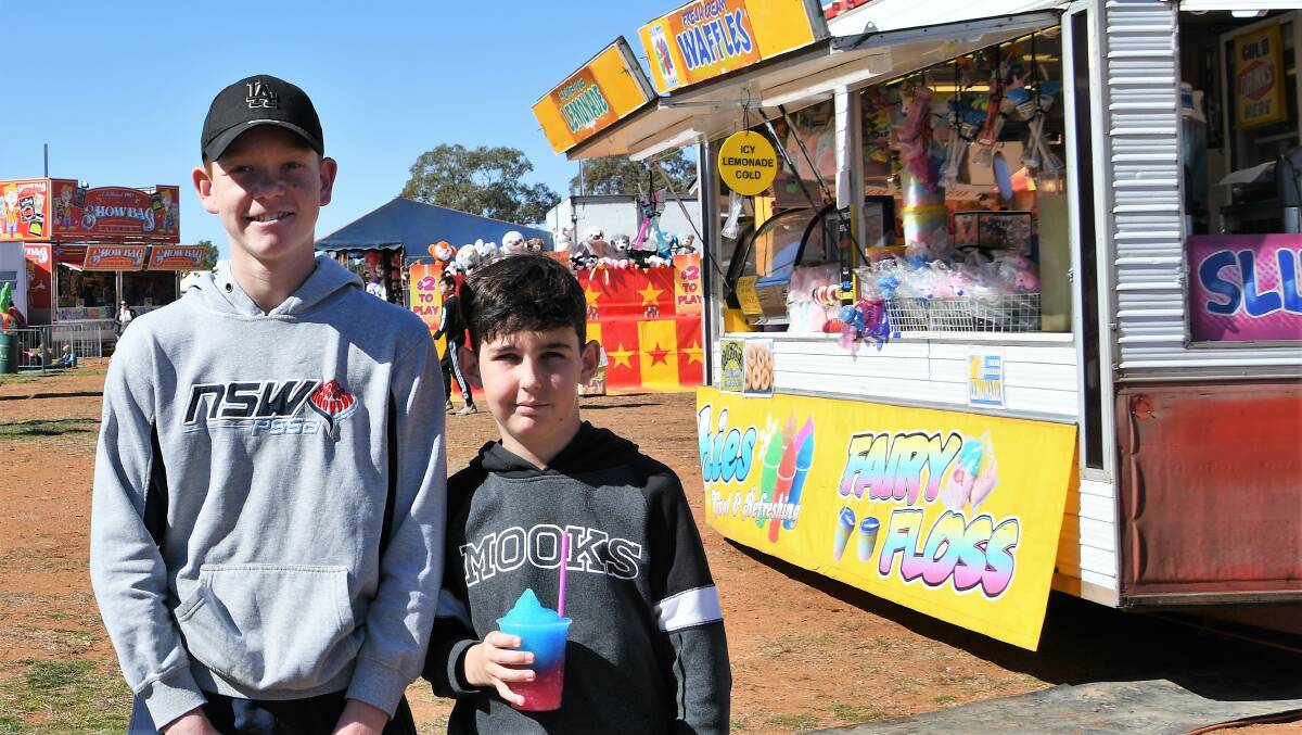 NO FAIRY FLOSS: William Taylor and Riley Houston at the 2019 Trundle. Unfortunately it won't be going ahead this year. PHOTO: JENNY KINGHAM.