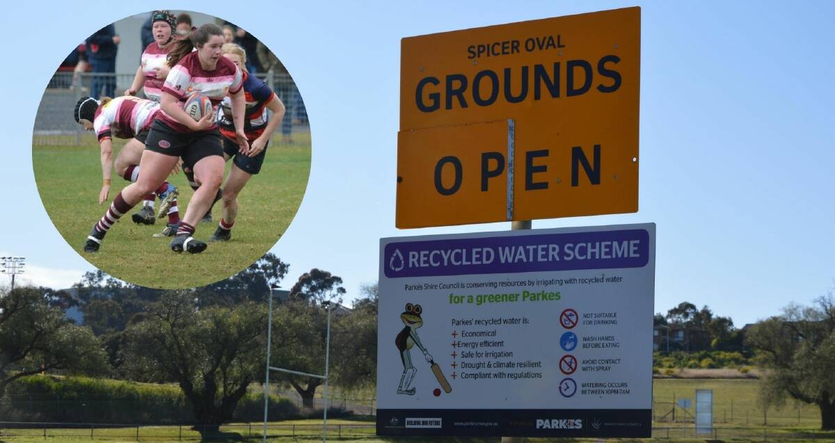 FUNDING BOOST: Spicer Oval has two projects that will be submitted to the Government to seek just over $2 million in infrastructure funding. Inset- Amy Hart, Parkes Boars.