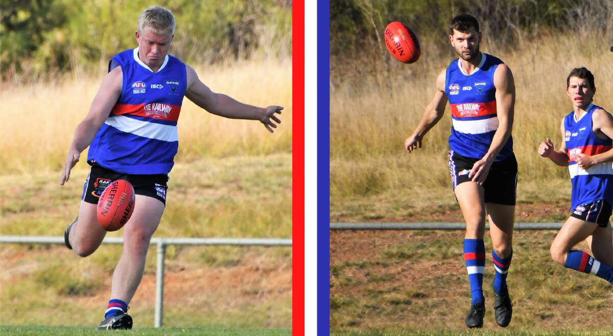 BEST OF THE BEST: Mitch Stubberfield (left) and Jonathan Morell (right) were the standout players in AFLCW Tier 2. Photos: JENNY KINGHAM.