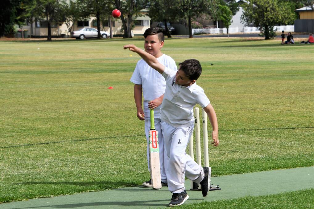 BUDDING YOUNG BOWLER: Ben Westcott bowls for Parkes Crushers. Any junior cricketers need to register as soon as possible. Photo: Jenny Kingham.