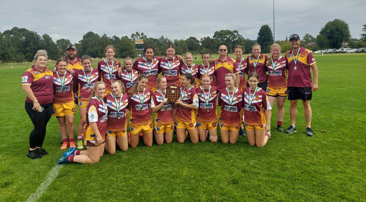 WINNERS: The Woodbridge under 17s beat the Orange Vipers in the Western Womens Rugby League grand final. Photo: WWRL FACEBOOK.