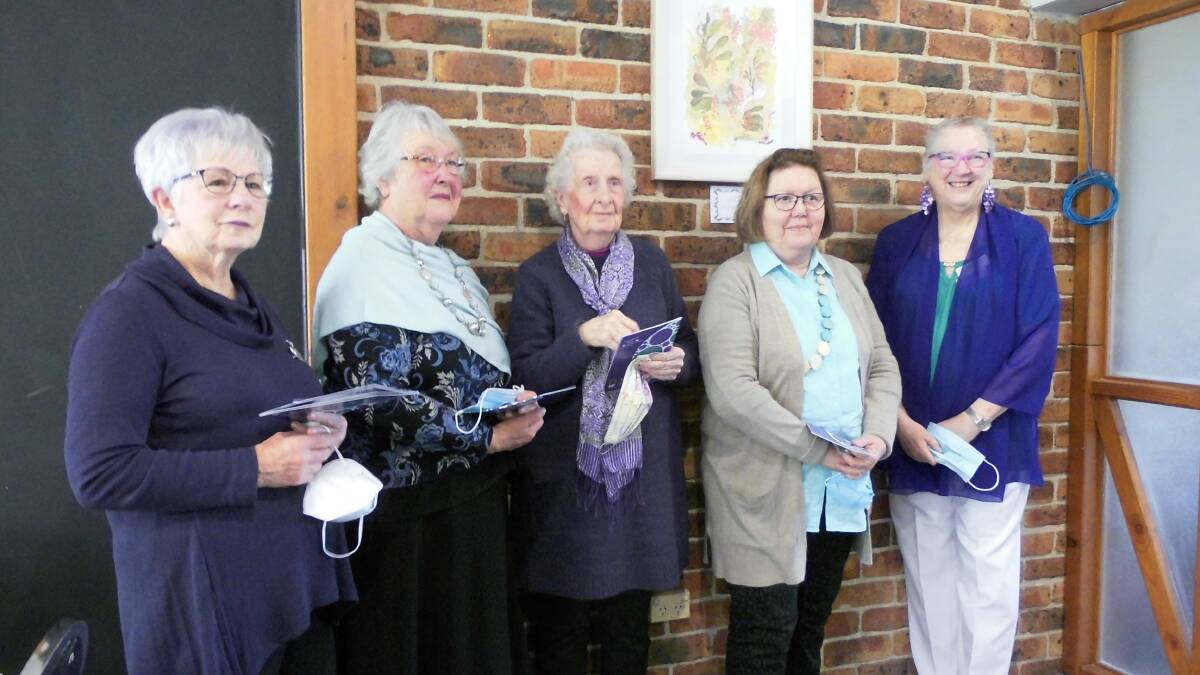 NEW MEMBERS: Dawn Phipps, Wendy Nelson, Joy Neems and Venie Jacobs, with VIEW Club President Vicki Archer. Photo: SUPPLIED