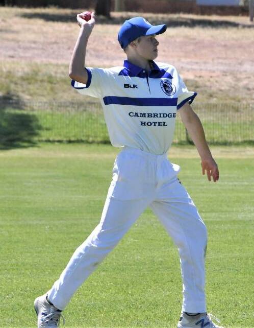 Harry Bayliss, pictured here playing last season for the Cats, is represting Western at the CricketNSW Country Colts Championship this week.