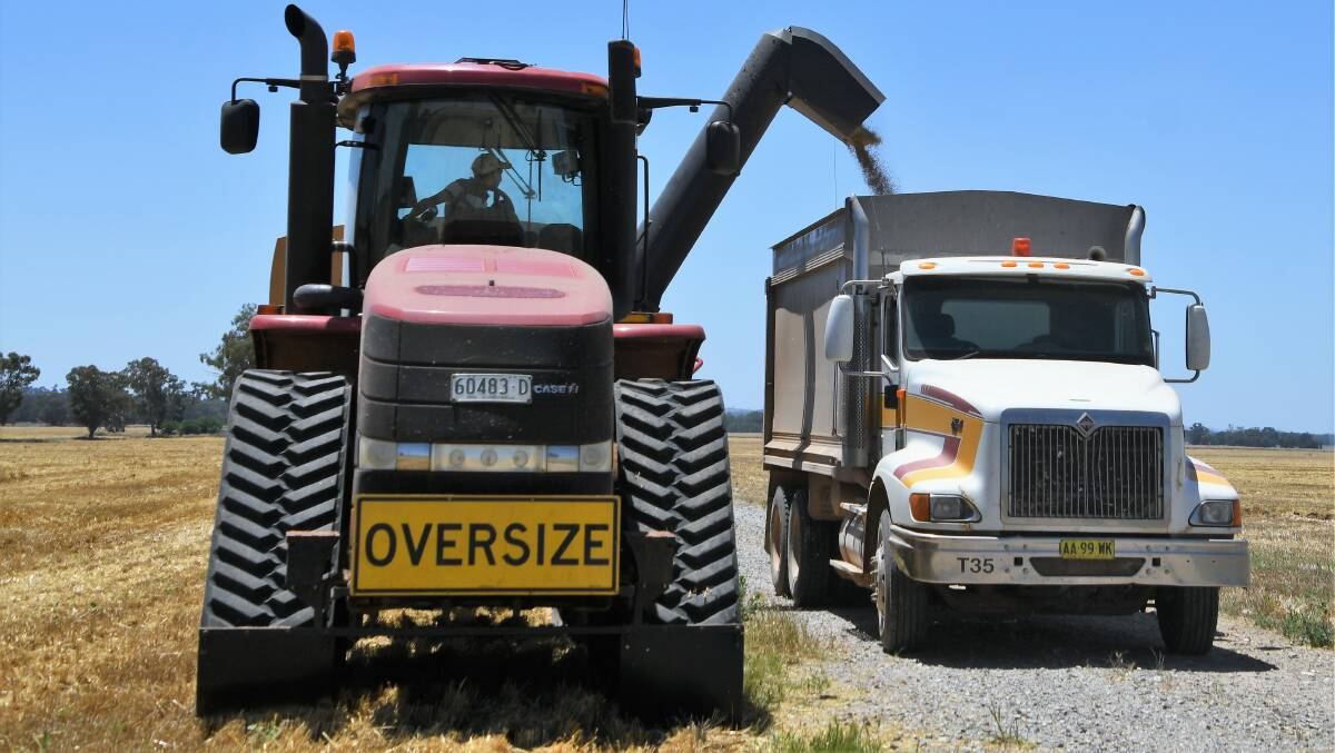 GET ROAD READY: A virtual field day is being held to help particpants, like these Tichborne farmers in 2020, make sure they are prepared for this year's harvest. Photo: JENNY KINGHAM.