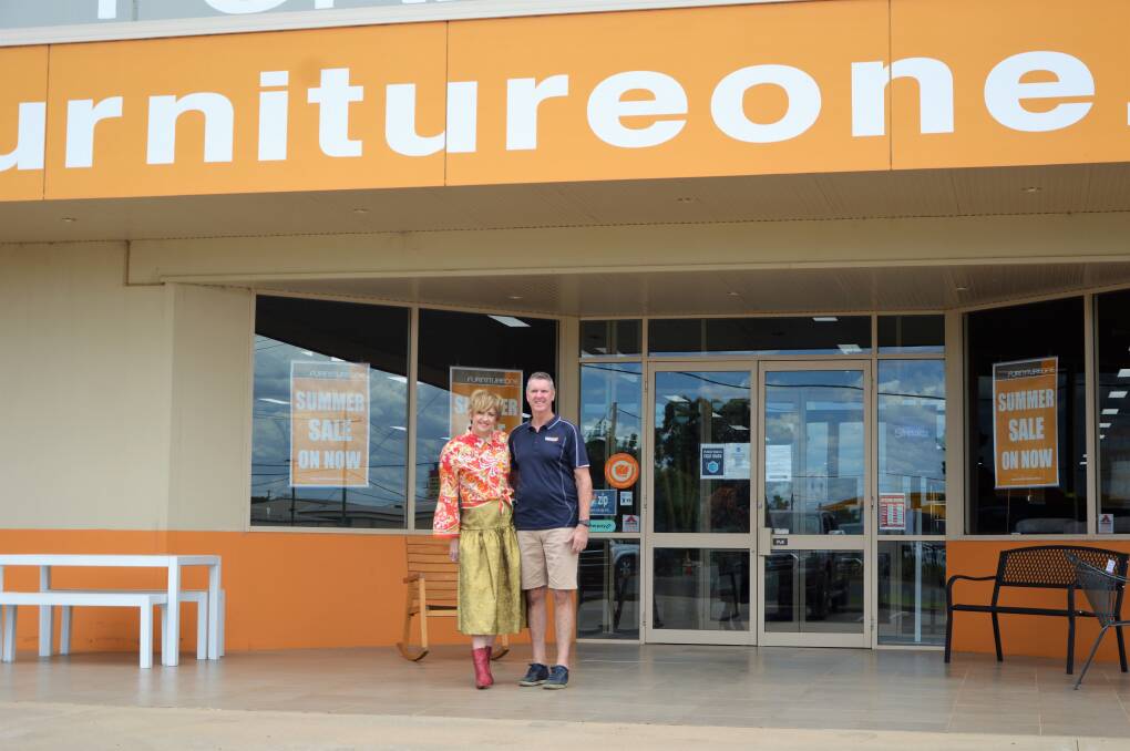 CLOSING TIME: John and Karen Creith are retiring, and closing down their iconic Furniture One store in Parkes. Photo: KRISTY WILLIAMS.