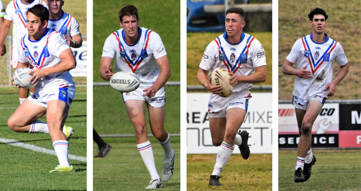 STAR SPACIES: Bailey Hartwig, Jack Creith, Sam Dwyer and Jacob Smede have been crucial for the Parkes Spacemen this season in Group 11.