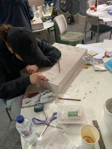 IMPORTANT COURSE: Torin Hando said the experience of creating headstones for departed loved ones was a very emotional experience. Photo: SUPPLIED.