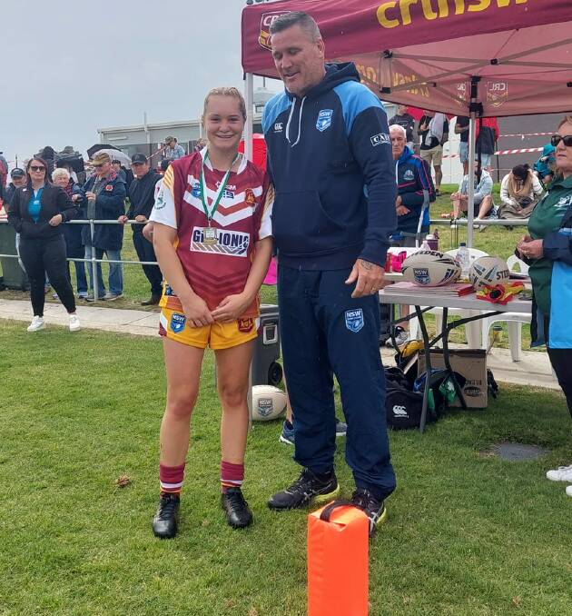 RISING STAR: Jorja Simpson was named as the under 17s MVP. Photo: WESTERN WOMENS RUGBY LEAGUE FACEBOOK.