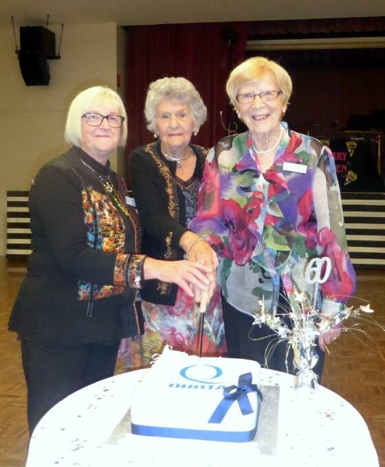Congratulations: Val Worthington was recently acknowledged for 60 years of service.