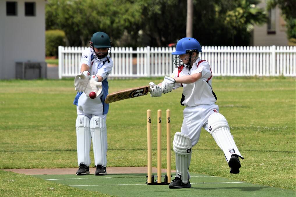 RISING STAR: In his past two innings for Parkes in the under 12's Lachlan representative competition, Harry Yelland has scored 269 runs and not been dismissed. His dad and uncle also play in Parkes. Photo: Jenny Kingham.