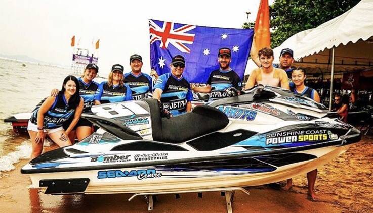 AUSSIE SPIRIT: 20-year-old Bailey Cunningham from Cleveland, Queensland and formerly of Parkes, came eighth overall in the pro runabout open class in Thailand. 