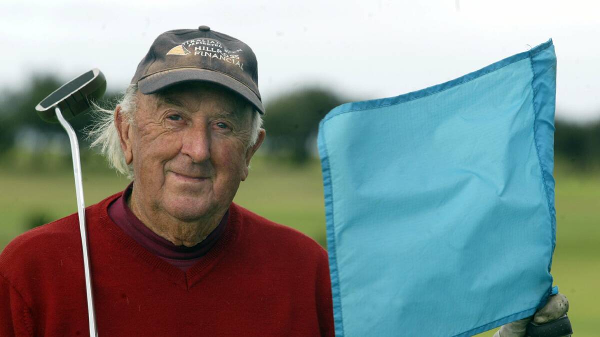 RIP: The late great golf legend Keith Pepper at Wollongong Golf Club. Picture: Robert Peet