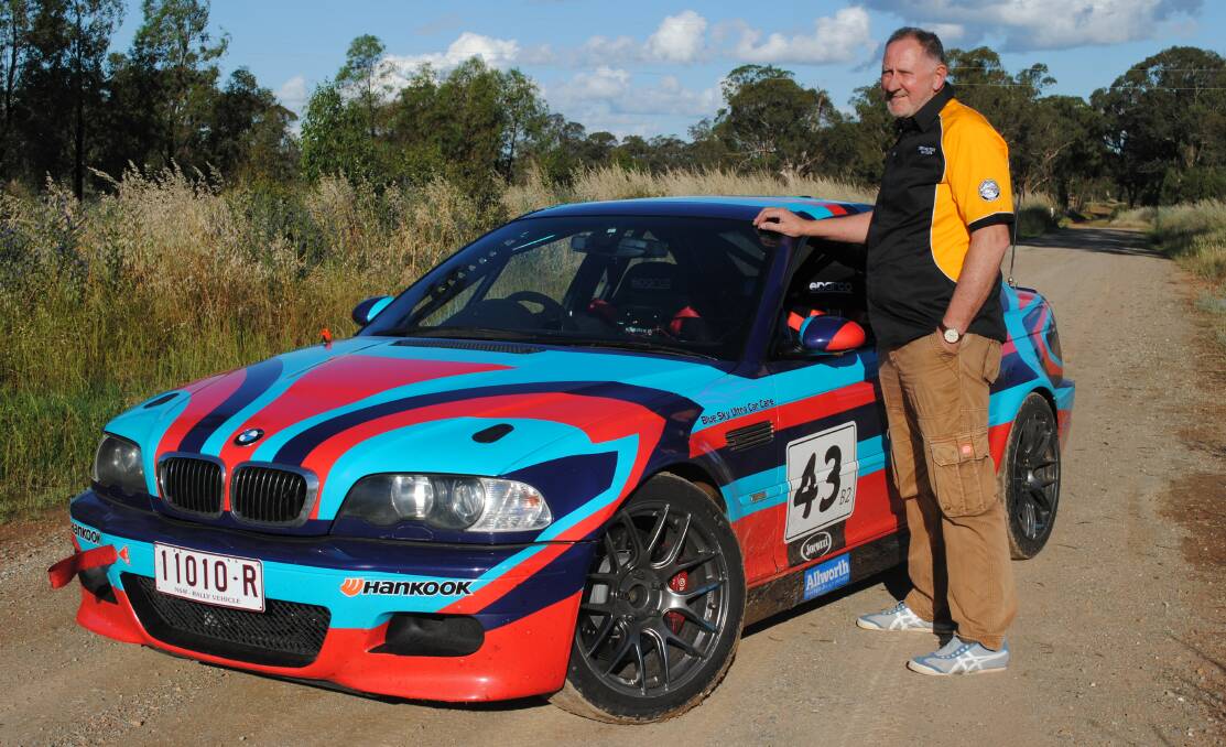 Need for Speed: Peter O'Donnell from the Central West Car Club with his 2004 BMW E46 M3 race car. Photo: Jeff McClurg