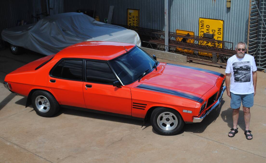 FORMER GLORY: Peter Rendall from Dubbo has finally finished the restoration of this HQ Holden SS that he first bought brand new in 1972. Photo: Jeff McClurg