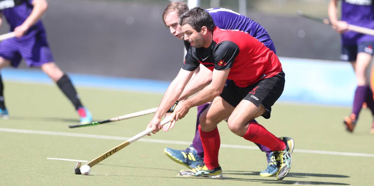 NINES: Parkes United made a welcomed return to the men's Premier League Hockey, with the competition hosting a pre-season Nines tournament. Round one took place in Bathurst on Saturday. Pictured is Parkes player Tim Wright.