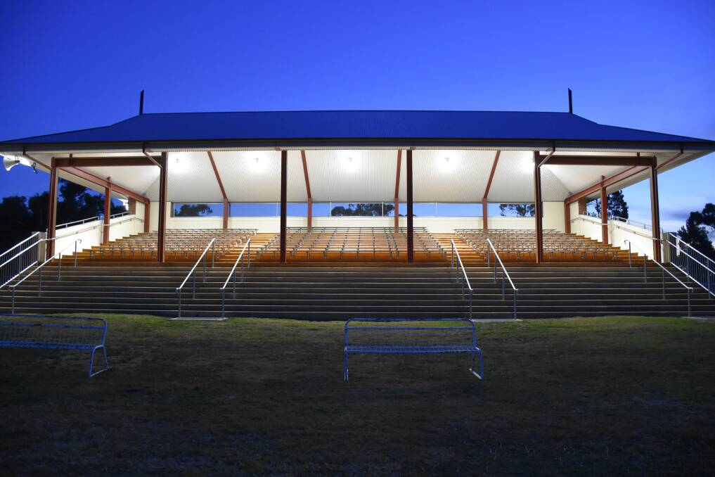 Simply stunning: The amazing, new grandstand was named the Pritchard Pavilion in honour of club secretary Gordon Pritchard's hard work and dedication, and is ready for racing. Photo: File.