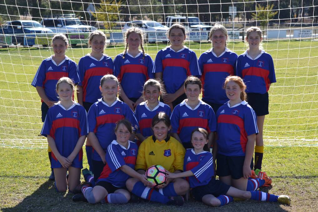 On field success: The Parkes Public School Girls Soccer team. Photo: Supplied.