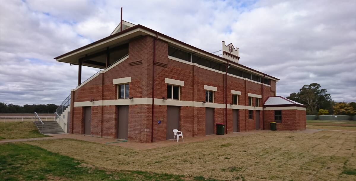 Ready for racing: The new grandstand at Parkes Racecourse is ready to go ahead of the next race meeting. Photo: File.