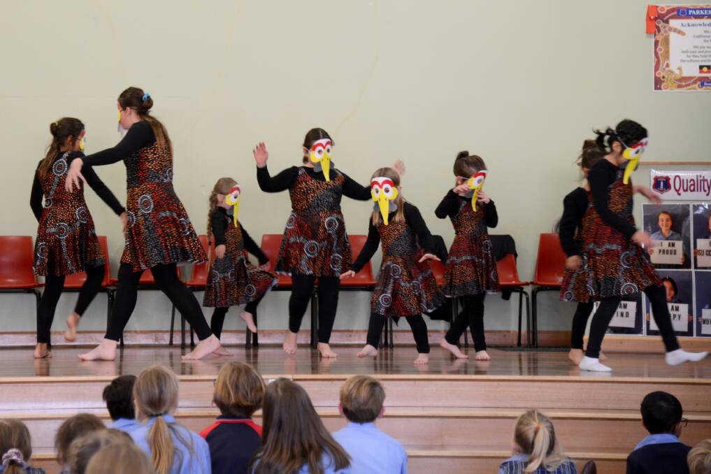 Culture and learning: The Parkes Public School Cultural Dance Group provided some inspiring performances during Education Week. Photo: Supplied. .