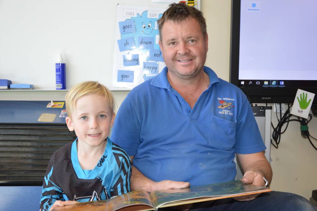 Book Buddies: Hughie Witherow from KGS with Tim Witherow.