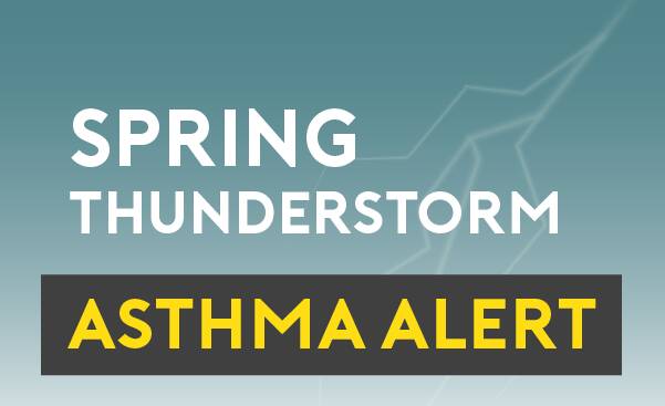 Thunderstorms trigger asthma alert
