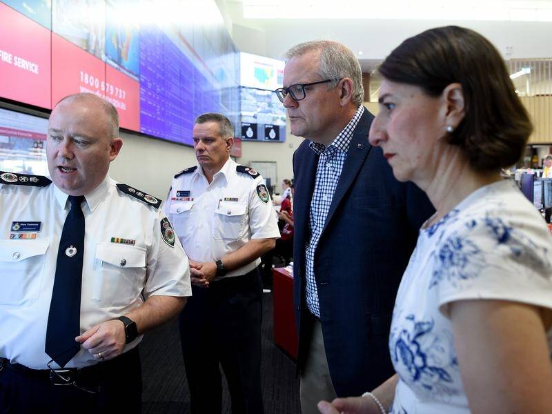 Gladys Berejiklian and Scott Morrison have attended a Sydney memorial to bushfire victims.