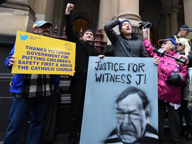 People outside the Supreme Court of Victoria cheered as Cardinal George Pell's appeal was rejected.