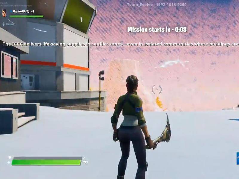 The Red Cross has teamed up with makers of video game Fortnite to raise awareness about its work.