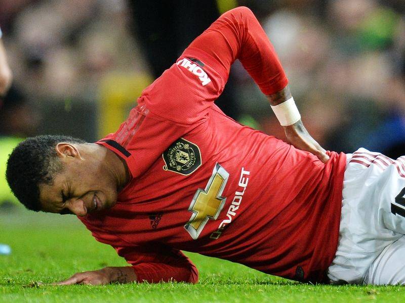 Manchester United's star striker Marcus Rashford could be out for the rest of the season.