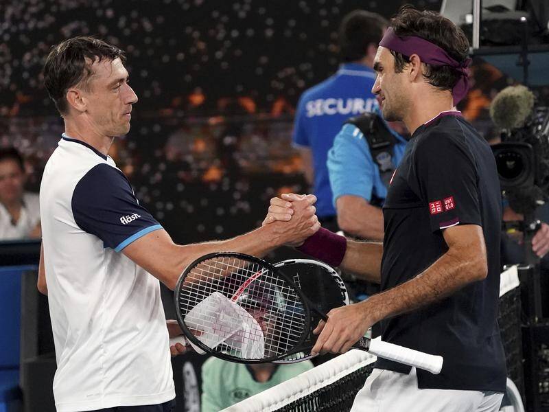 Roger Federer said he apologised to John Millman for edging their thrilling Australian Open clash.