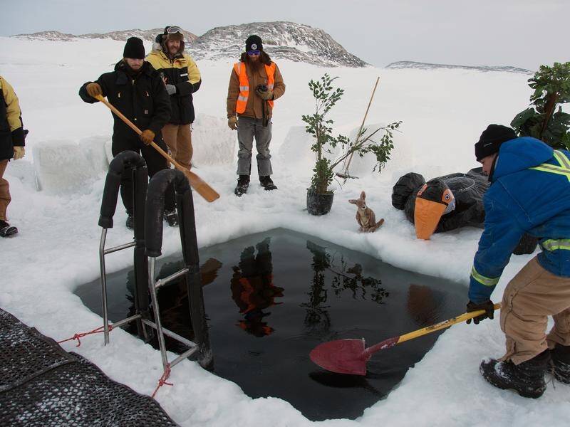 Expeditioners on Australia's Antarctic research stations are planning a winter solstice swim.
