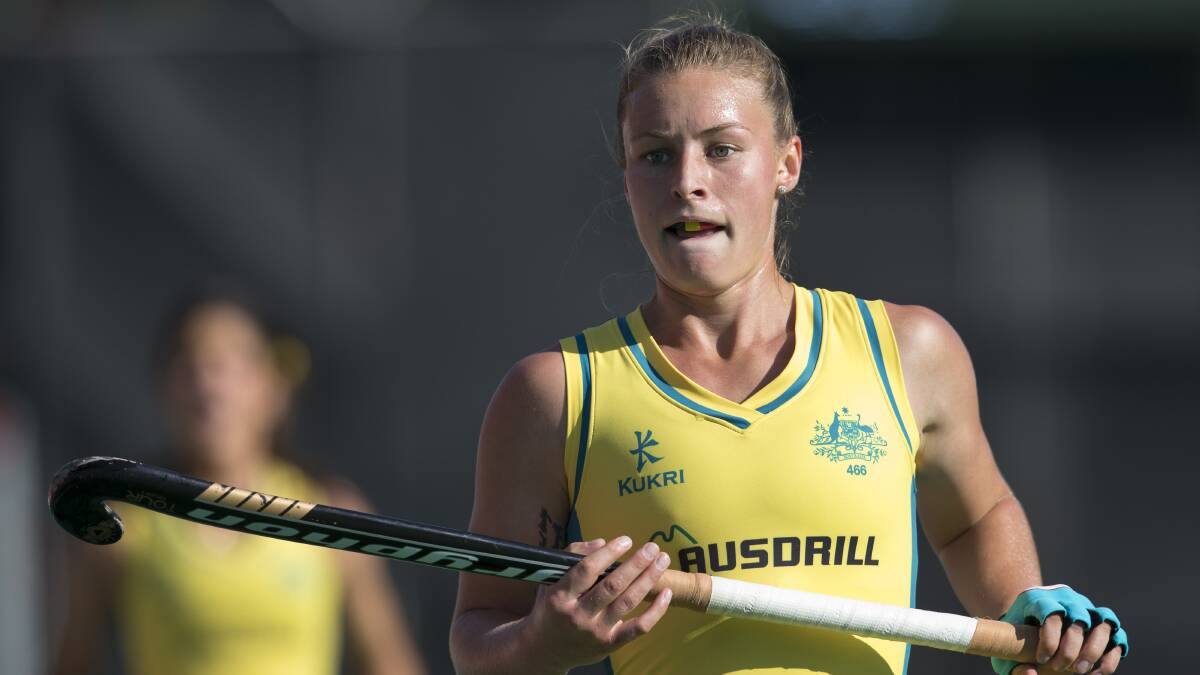 Mariah Williams in action for Australia in Belgium last year. Photo courtesy of Grant Treeby – Treeby images.
