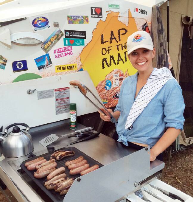 Popular Sunrise weather presenter Edwina Bartholomew  might cook up a snag or two for locals at the radio telescope tomorrow morning. 